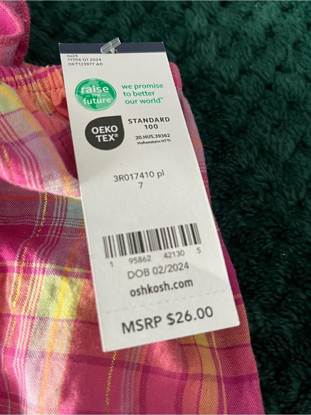 OshKosh Bgosh vibrant pink